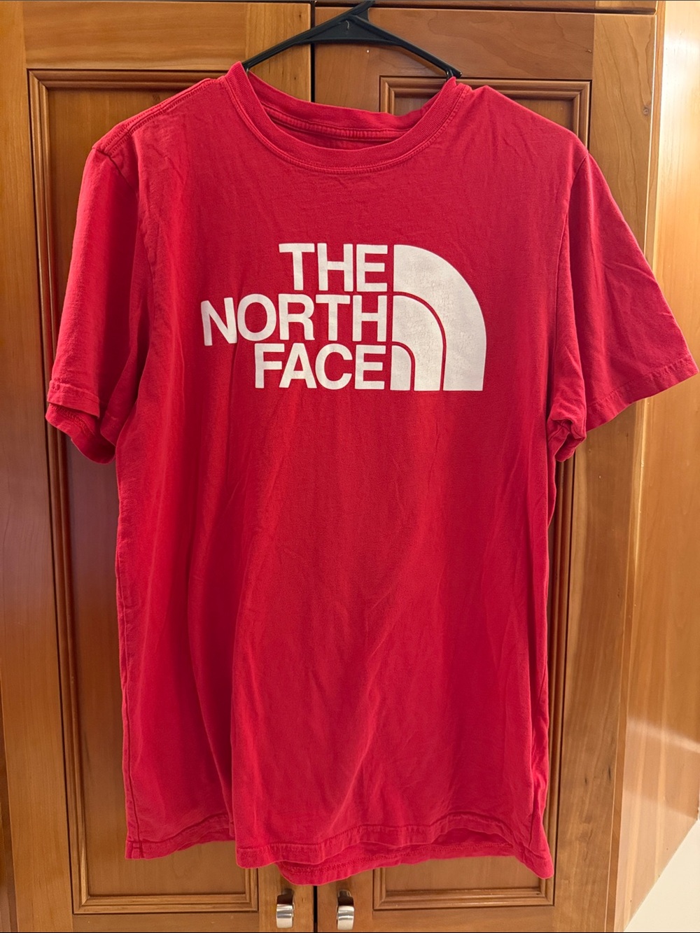 North Face Red Tee Size M
